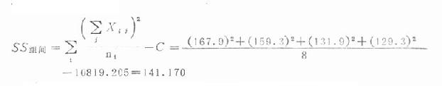 方差分析公式