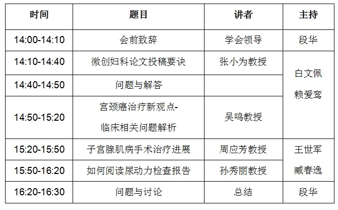 2016年北京医学会妇产科学分会第四次继续教育沙龙通知