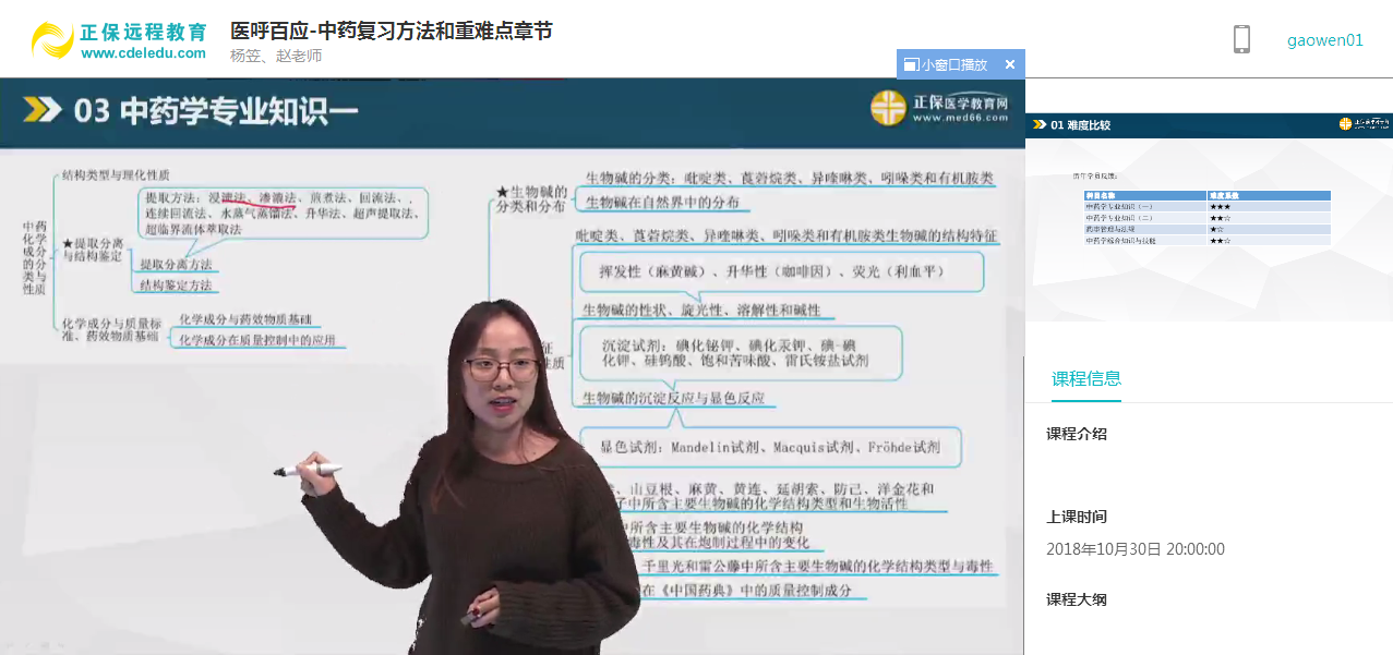 9.25医呼百应《中药综》模拟测试回放