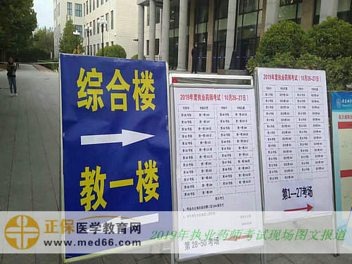 2019年执业药师考试现场报道——指示牌(图文)