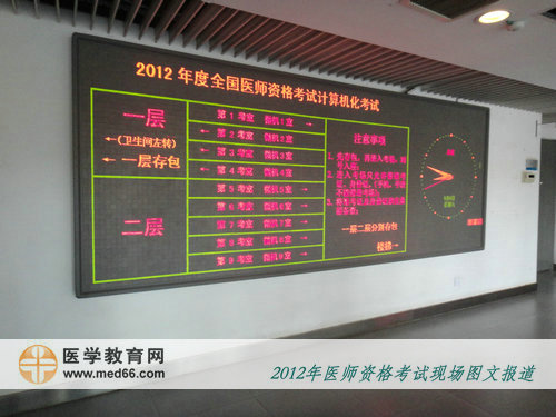 2012年医师考试最气派的指路牌