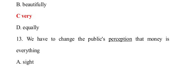 2013年职称英语真题及答案-综合类C级