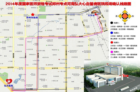 2014年河南郑州执业医师报名现场审核地点