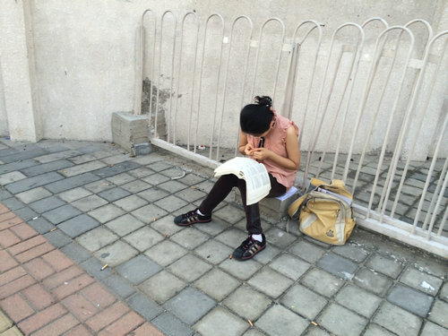 有角落的地方就有2014年医师资格考生的身影