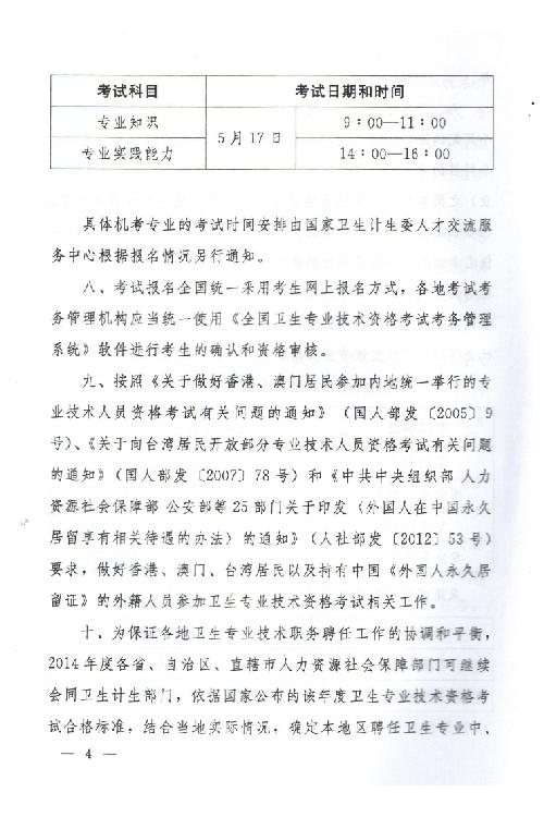 关于2015年度卫生专业技术资格考试有关问题的通知