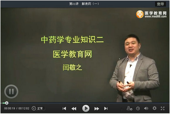 2015执业中药师闫敬之《中药学专业知识二》辅导课程免费试听