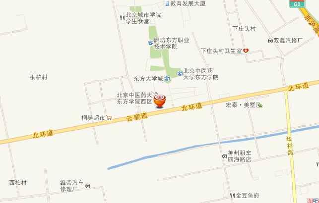 北京中医药大学东方学院地图