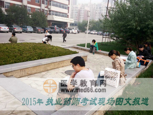 随处可见抓紧时间复习的2015年执业药师考友