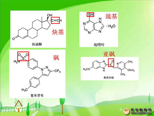 执业药师药物化学官能团-记忆技巧