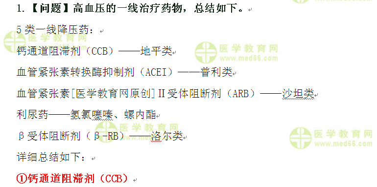 医学教育网执业西药师：《答疑周刊》2016年第19期