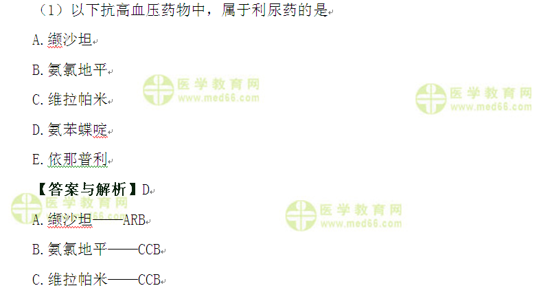 医学教育网执业西药师：《答疑周刊》2016年第19期