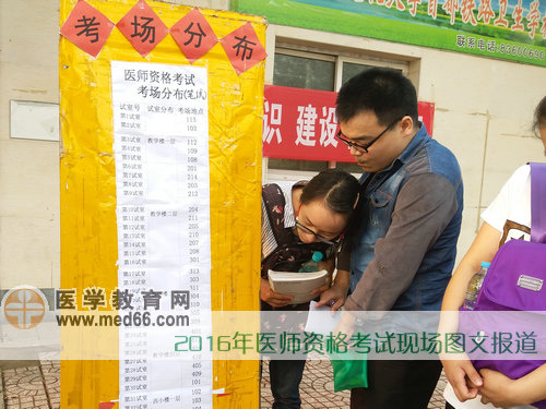 铁路卫生学校医师考试考场分布图