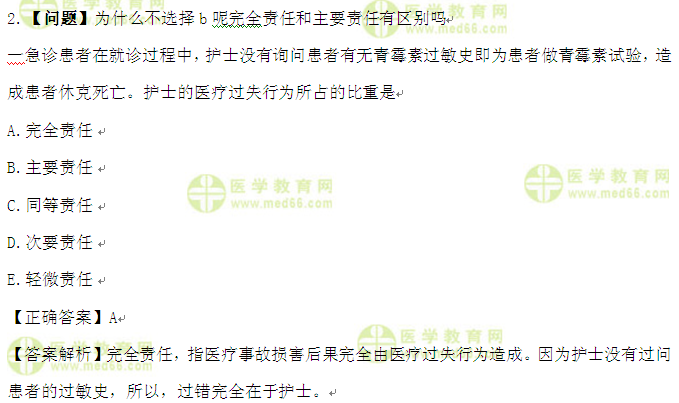 护士执业资格考试《答疑周刊》2017年第1期