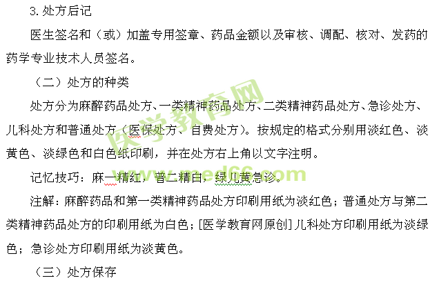 关于"处方"的重点提示-医学教育网