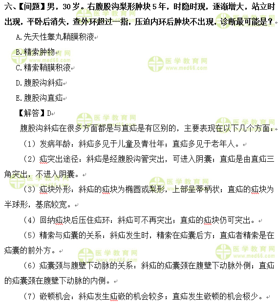 外科主治医师考试：《答疑周刊》2017年第9期