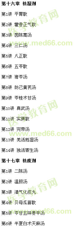 2017中医助理医师方剂学歌诀电子书购买途径及目录介绍