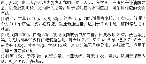 如何通过日常的饮食来调节小儿多动症的病状