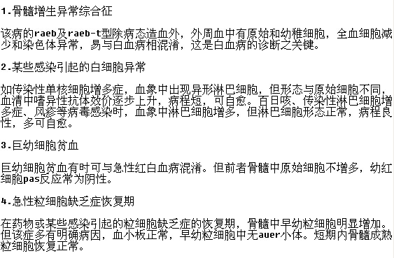 白血病患者需要做的诊断有哪些？