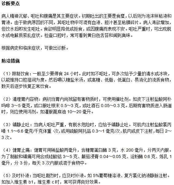 胃炎的诊断及防治措施