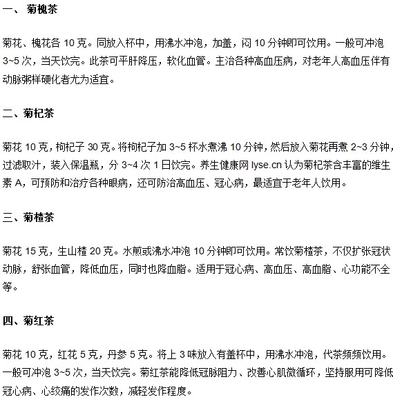 高血压患者常喝这八种茶才能降血压