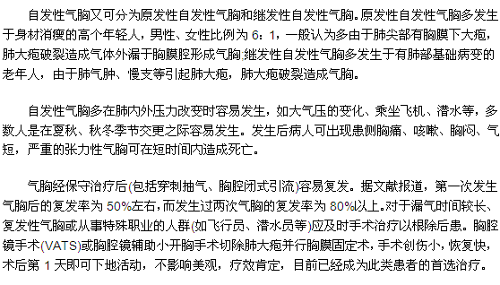 自发性气胸是如何发生的?我们又该怎么治疗?