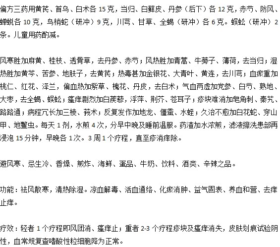 爸爸妈妈们知道小儿荨麻疹的辅助治疗偏方吗？