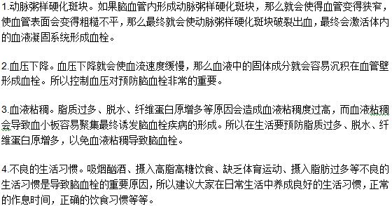 造成脑血栓复发的四大原因介绍