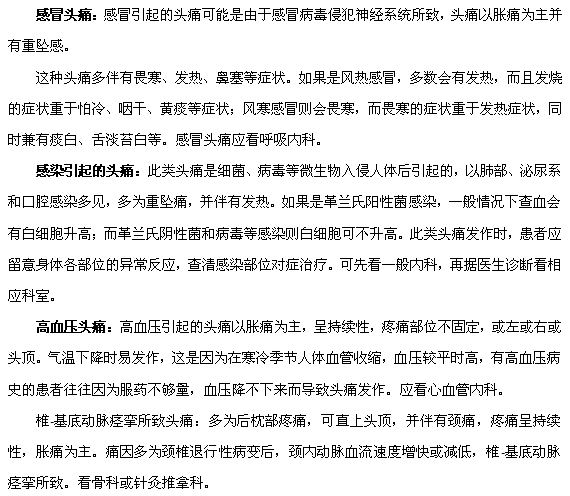 哪些疾病会引发头痛呢？