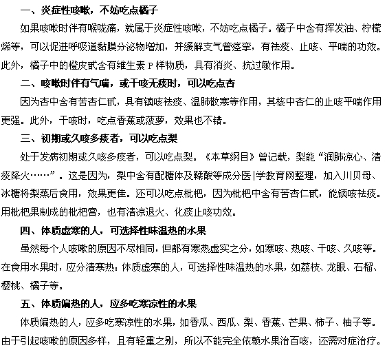 咳嗽气喘多痰可以多吃这些水果