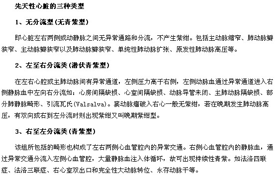 先天性心脏的三种不同的症状详解