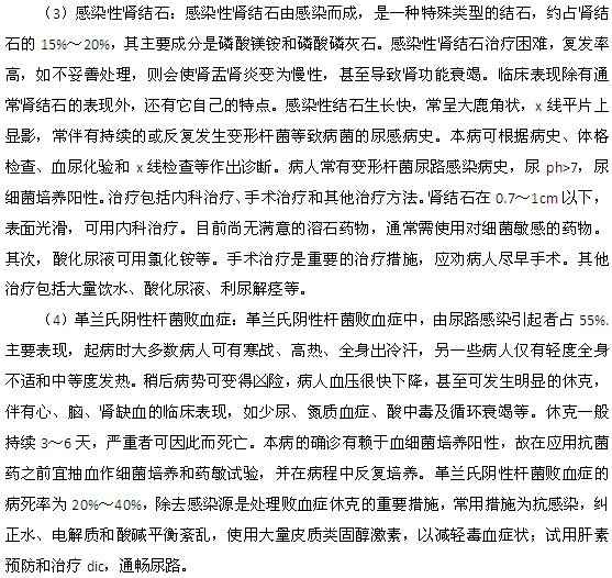 尿路感染都有哪些并发症