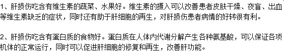 肝损伤患者日常吃什么对身体好