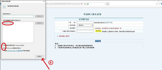 2017卫生资格考试准考证打印IE浏览器兼容性设置