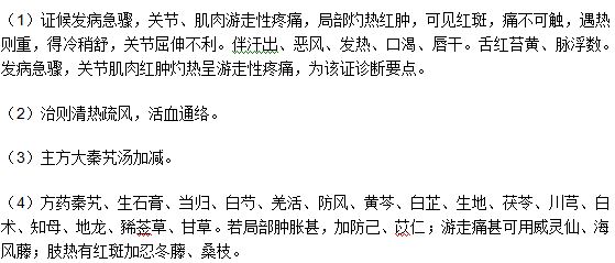 风热痹阻证型化脓性关节炎的的中医治疗方法
