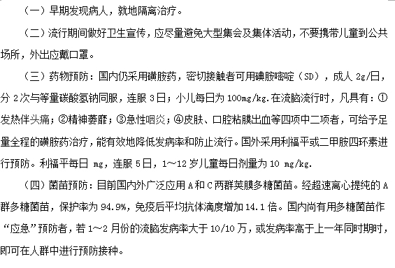 预防脑膜炎的四大措施