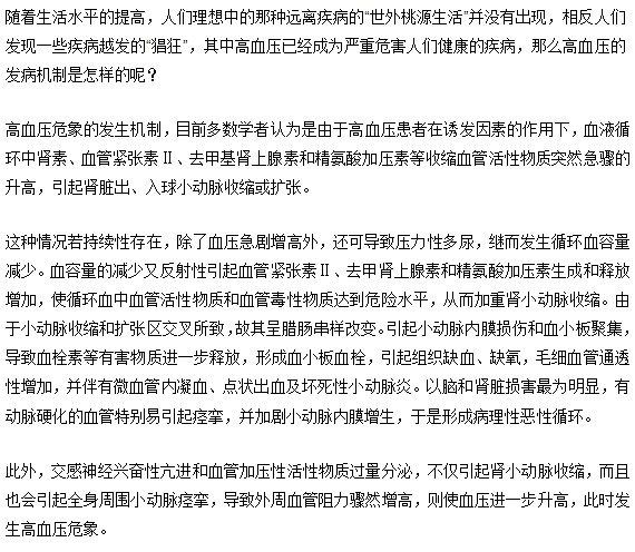 高血压的发病机制简述