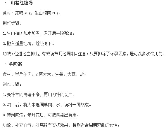 送给月经推迟女性的饮食调理建议
