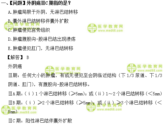 妇科主治医师考试:《答疑周刊》2018年第5期