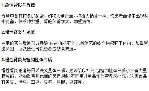 肾炎患者的饮食禁忌都有哪些