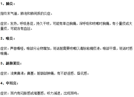 小儿支气管炎的四大并发症