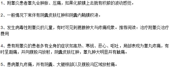 附睾炎都有哪些主要症状