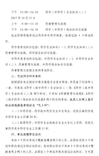 2017年上海市执业药师考试报名通知