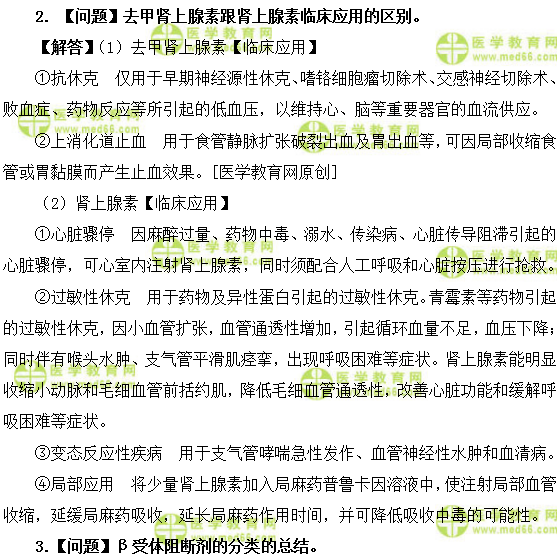 医学教育网主管药师：《答疑周刊》2018年第23期