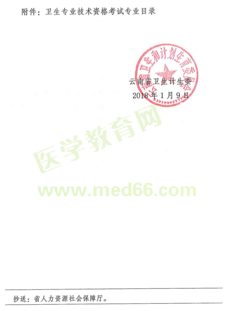 云南省2018年度全省卫生专业技术资格考试|报名时间通知