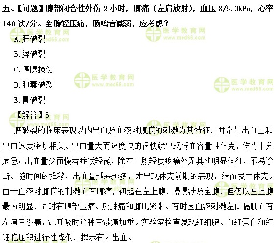 外科主治医师考试:《答疑周刊》2018年第34期