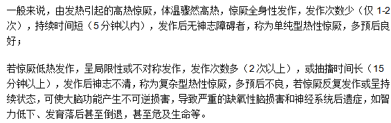 小儿惊厥预后会怎么样？有什么危害