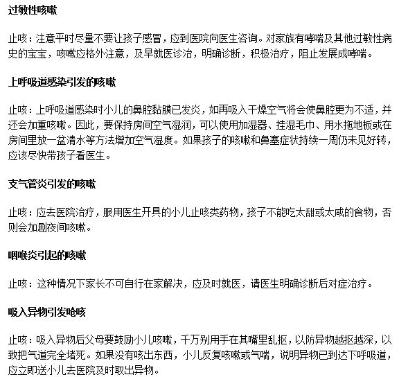 小儿咳嗽
