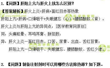 医学教育网初级中药师:《答疑周刊》2019年第7期