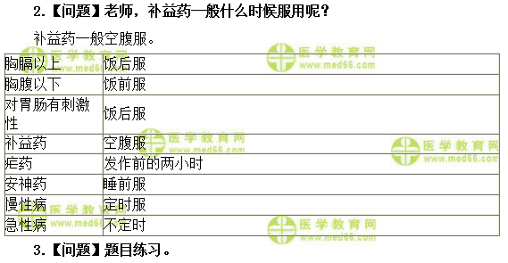 医学教育网主管中药师:《答疑周刊》2019年第13期