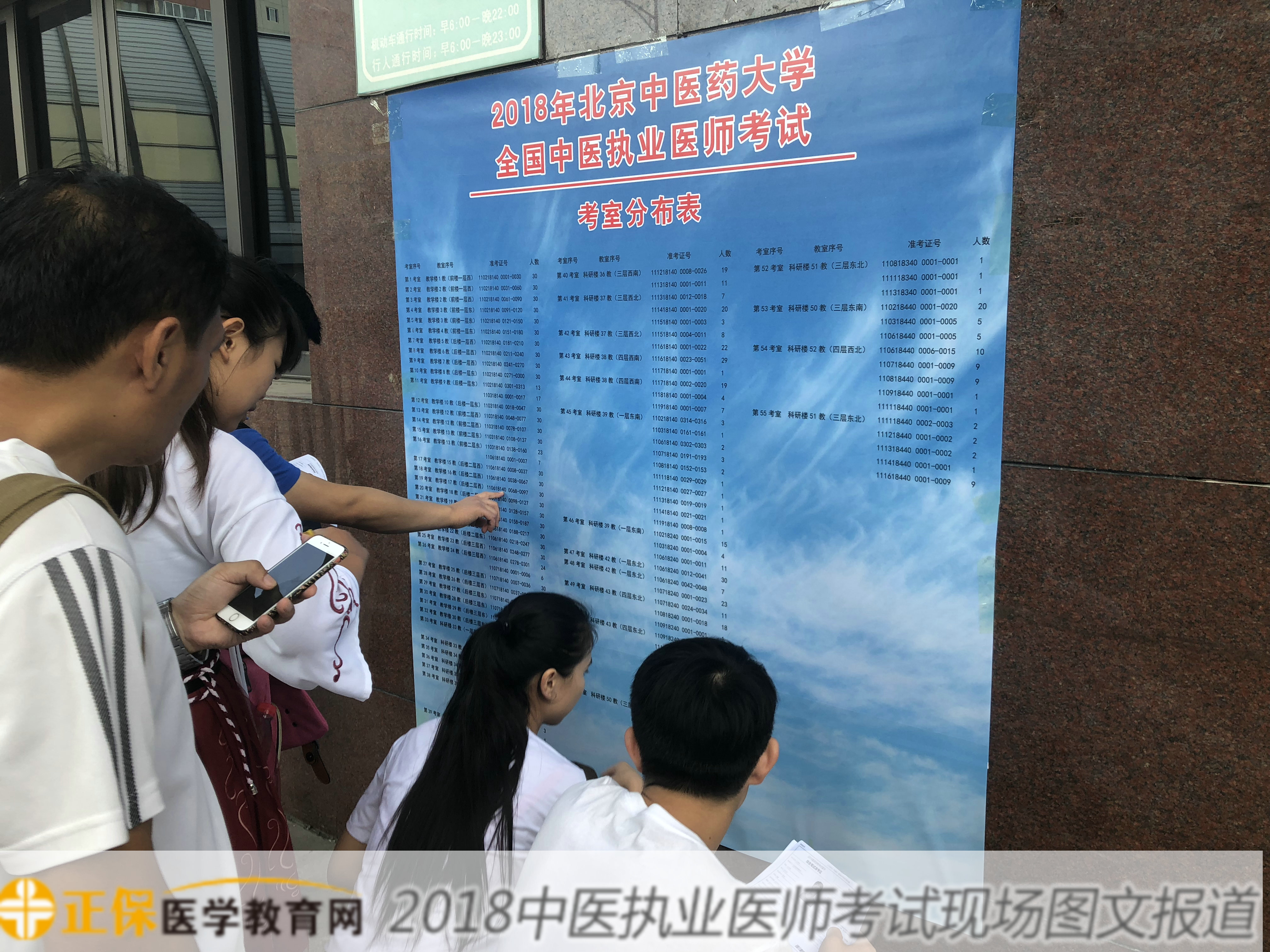 2018年中医执业医师资格综合笔试考试现场报道